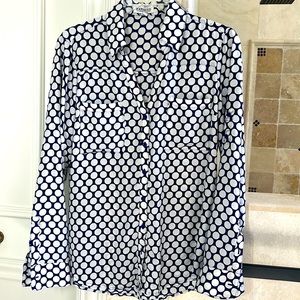 Women blue polka dot size M